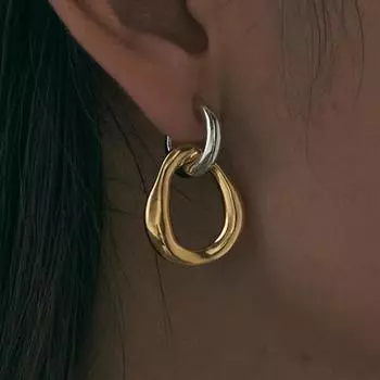 Модные геометрические круглые цветные контрастные женские серьги в стиле пэчворк