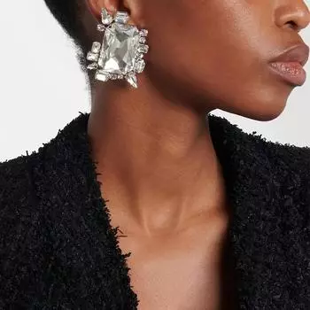 Модные геометрические серьги для женщин, легкие роскошные серьги, высококачественные серьги белый