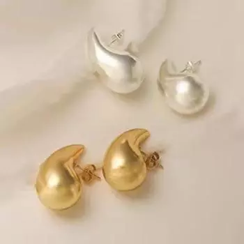 Модные гладкие именные серьги, простые и классные серьги, ювелирные изделия серебряный