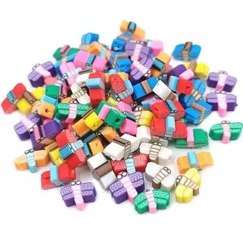 Модные глиняные бусины «Стрекоза», 10 шт., материалы ручной работы «сделай сам», ожерелье, свободные бусины, изготовление аксессуаров для браслета синий