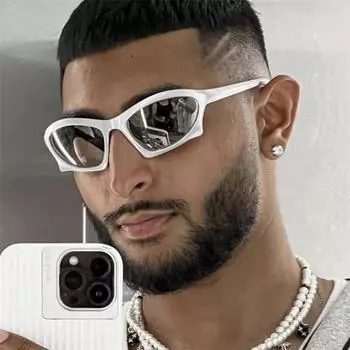 Модные хип-хоп-панк солнцезащитные очки мужские Y2K спортивные солнцезащитные очки для активного отдыха неполяризованные