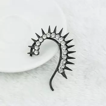 Модные хипстерские серьги, европейские и американские панк-заклепки с бриллиантами, серьги-подвески для женщин золотой