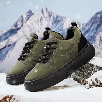 Модные хлопковые мужские зимние ботинки на шнуровке из денима, повседневная мужская обувь из ткани с флагом, туфли на плоской подошве, трендовые мужские туфли для ходьбы, мужские туфли-лоферы 39 чёрный