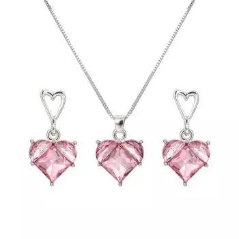 Модные хрустальные серьги-подвески в виде сердца и планеты для женщин, циркониевые эстетичные шармы, цепочка для ключицы, праздничная бижутерия T2