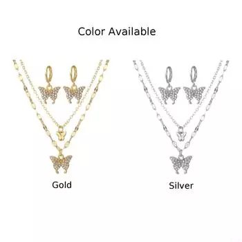 Модные и элегантные ожерелья-клипсы для ушей-бабочек, вневременная красота золотой