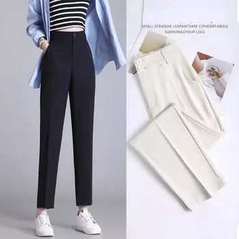 Модные и дышащие летние женские шаровары с девятью точками M