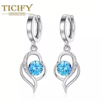 Модные и мягкие серьги. Женские новые темпераментные серьги в длинных серьгах в форме сердца. белый