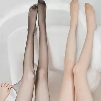Модные и сексуальные летние прозрачные эластичные тонкие чулки, колготки для женщин 2