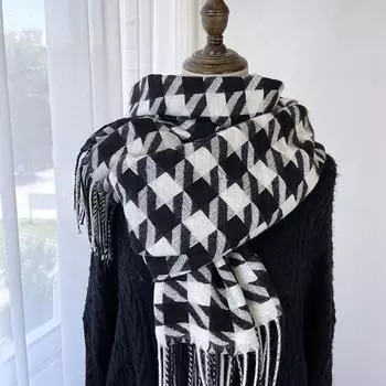 Модные и трендовые шарфы для женщин на осень и зиму, новые шарфы средней длины с милыми и теплыми шалями с кисточками для студентов и пар 70-180cm