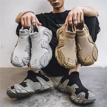 Модные и удобные кроссовки: Универсальная повседневная спортивная обувь с мягкой подошвой 39 чёрный