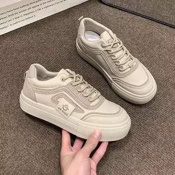 Модные и удобные нескользящие кроссовки женские сетчатые дышащие летние мягкие легкие белые туфли 35 бежевый