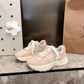 Модные и удобные розовые туфли Gump, женские, весна, Ins Tide Hundred, с повседневной спортивной обувью Pops 35 розовый