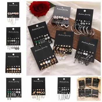 Модные индивидуальные очаровательные ювелирные серьги с круглыми бусинами, классические ювелирные изделия, темпераментные элегантные серьги 01