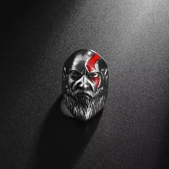 Модные индивидуальные властные винтажные металлические панк-крутые мужские кольца для мужчин, рок-вечеринка, байкерские ювелирные изделия, подарок Resizable