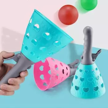 Модные интересные спортивные игрушки. Упражнения на координацию. Взаимодействие родителей и детей. Ловец в помещении. Уличный эластичный мяч. разноцветные