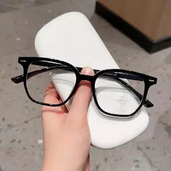 Модные интернет-знаменитости, простые полигональные черные очки TR90, оправа для очков Danyang, мужчины и женщины могут носить очки для близорукости