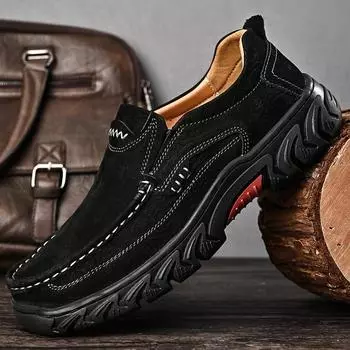 Модные итальянские туфли, мужская мода, натуральная кожа, туфли для мужчин, черные мужские туфли-лоферы, роскошные офисные туфли 2024 года, мужские туфли 38 чёрный