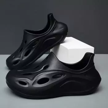 Модные износостойкие нескользящие и дезодорирующие сандалии с толстой подошвой 2025 года, новые летние водонепроницаемые дышащие сандалии для ног 36-37 хаки