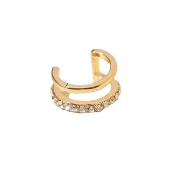 Модные изысканные серьги-кольца со стразами и камнями, женские серьги-манжеты для тонких женских левых серег, комплект ювелирных изделий для вечеринки