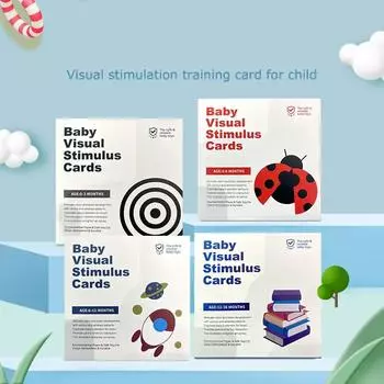 Модные карты раннего развития для малышей, карты визуального развития, черно-белые игрушки Монтессори, высококонтрастные игрушки, флэш-карты (6-12Development