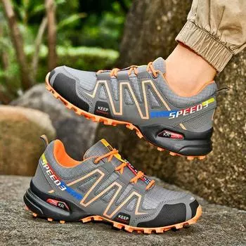 Модные классические брендовые походные кроссовки для мужчин на открытом воздухе, дышащие, нескользящие, мужские треккинговые кроссовки, оригинальные удобные скальные туфли для мужчин 39