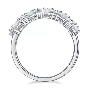 Модные классические кольца с муассанитом и бриллиантом в форме сердца из белого золота 18 карат, обручальные ювелирные изделия из стерлингового серебра 925 пробы на годовщину 9