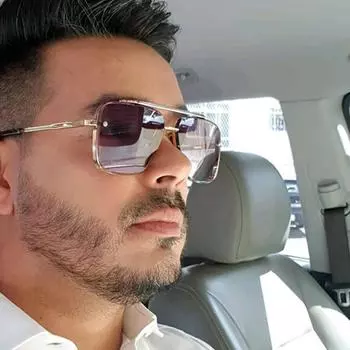 Модные классические квадратные солнцезащитные очки в винтажном металлическом каркасе, солнцезащитные очки с солнцезащитными очками UV400, очки