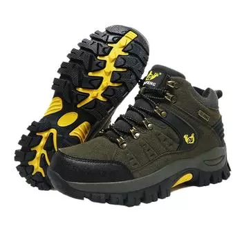 Модные классические мужские ботильоны, износостойкие походные ботинки, мужские удобные кроссовки для ходьбы для мужчин Zapatillas Hombre Male 36 темно-зеленого