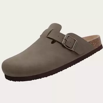 модные классические мужские кожаные тапочки Comwarm, модные пробковые тапочки, женские тапочки-сабо, мюли, пляжные сандалии для отдыха на природе, повседневные шлепанцы 2024 36