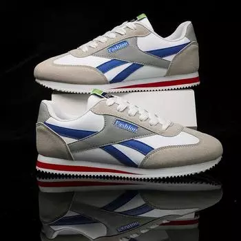 Модные классические трендовые повседневные кроссовки для мужчин, модные дышащие спортивные кроссовки, удобные плоские кроссовки для бега, мужские кроссовки 39