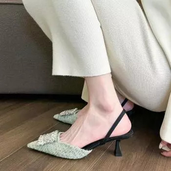 Модные классические туфли-лодочки на шпильках для женщин 2024 года, летние лакированные офисные туфли из кожи, женские туфли с острым носком на высоком каблуке, дизайнерская обувь для женщин 34