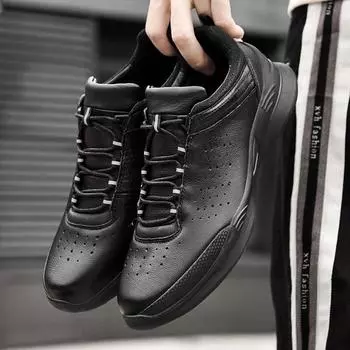 Модные классические универсальные мужские туфли для вождения, удобные мужские туфли на шнуровке, мужские дышащие кроссовки для активного отдыха, высококачественная повседневная обувь для мужчин 39 чёрный