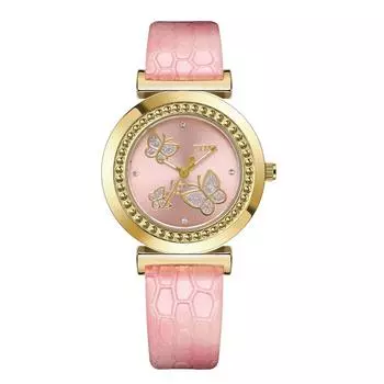 Модные классические женские часы на поясе Butterfly Trendy New женские кварцевые часы розовый