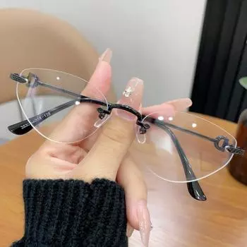 Модные компьютерные очки с защитой от синего света для мужчин с близорукостью и без степени плоские легкие очки чёрный