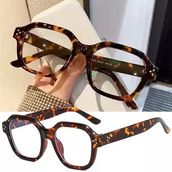 Модные компьютерные очки с защитой от синего света для женщин, большие квадратные мужские модные стильные очки, классические очки Ouclos прозрачный