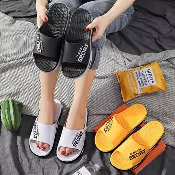 Модные корейские сандалии 2024 года для мужчин и женщин: Летние пляжные, домашние и уличные тапочки 40-41 белый