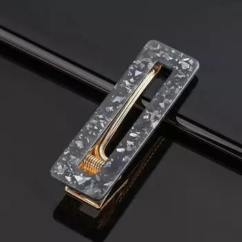 Модные корейские заколки для волос для девочек леопардовой мраморной текстуры геометрические полые акриловые заколки-клипсы для волос женские головные уборы