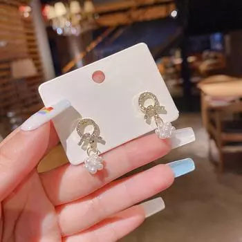 «Модные корейские жемчужные серьги 2025 года»: Милый, модный, высококачественный, изысканно созданный для женщин pearl earrings