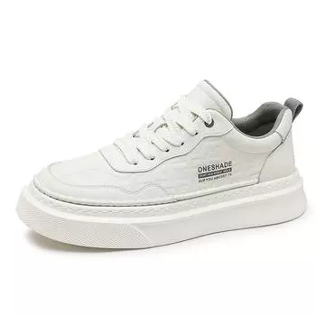 Модные кожаные повседневные кроссовки для мужчин Дизайнерские мужские кроссовки с мягкой подошвой Весна Осень Спорт на открытом воздухе Zapatos De Hombre 38