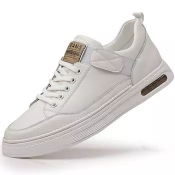 Модные кожаные повседневные кроссовки на платформе для мужчин Новые дизайнерские мужские кроссовки с мягкой подошвой Весна Осень Спорт Zapatos De Hombre 38