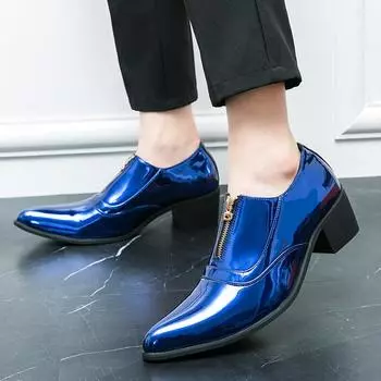 Модные кожаные туфли Мужские лоферы Slip On Деловые повседневные кожаные туфли Классические мягкие мокасины Hombre Дышащие мужские туфли с пряжкой на плоской подошве 38 красный