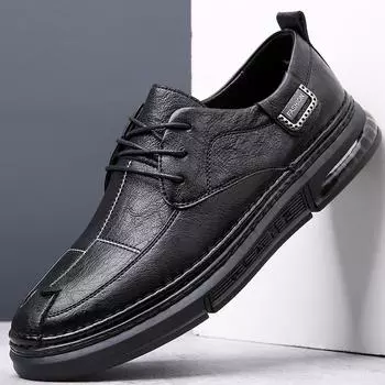 Модные кожаные туфли мужские удобные и дышащие повседневные туфли высококачественная обувь для взрослых легкие туфли для вождения мужские 38