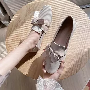 Модные кожаные туфли женские мягкие туфли-лодочки для женщин туфли на плоской подошве большие размеры 35-44 женские мокасины нескользящая прочная подошва 2024 новые 3 чёрный