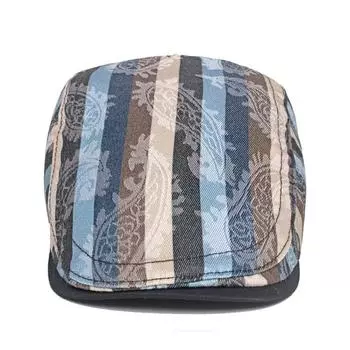 Модные красочные полосатые мужские фуражки в этническом стиле, береты, повседневные винтажные зимние шапки для женщин, зеленые, красные Boina Mujer 2024