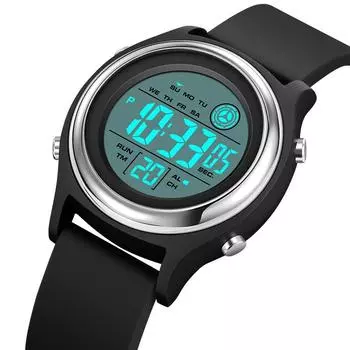 Модные красочные водонепроницаемые противоударные цифровые часы, детские секундомеры, молодежные женские наручные часы для мальчиков и девочек, часы с обратным отсчетом aero синий