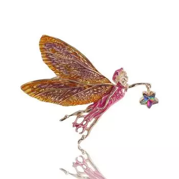 Модные креативные аксессуары Эмаль масляная капающая бабочка цветок фея брошь, универсальный корсаж