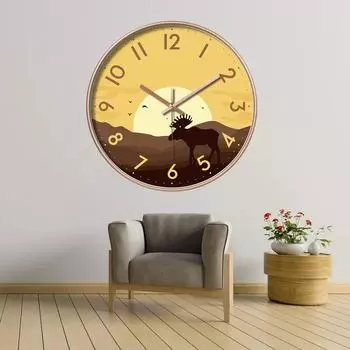 Модные креативные настенные часы, точное время в пути, без пробивки, без тиканья, цифровые настенные часы для украшения стены, детского кабинета 8 inch