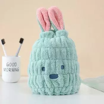 Модные кроличьи ушки, не линяют, сушка для волос, шапка с кроликом, детский спа-салон для купания, товары для дома розовый