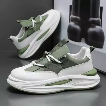 Модные кроссовки 2024 года для мужчин, повседневные, летние, на платформе, для спорта на открытом воздухе, модные, для бега, роскошные, кожаные, для скейтбординга, мужские кроссовки, теннис 39 чёрный