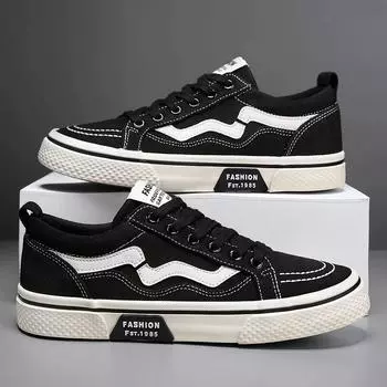 Модные кроссовки для студентов Повседневная обувь Вулканизированная обувь Весна Новые теннисные туфли Мужская обувь Мужская парусиновая обувь Кроссовки 39 красный